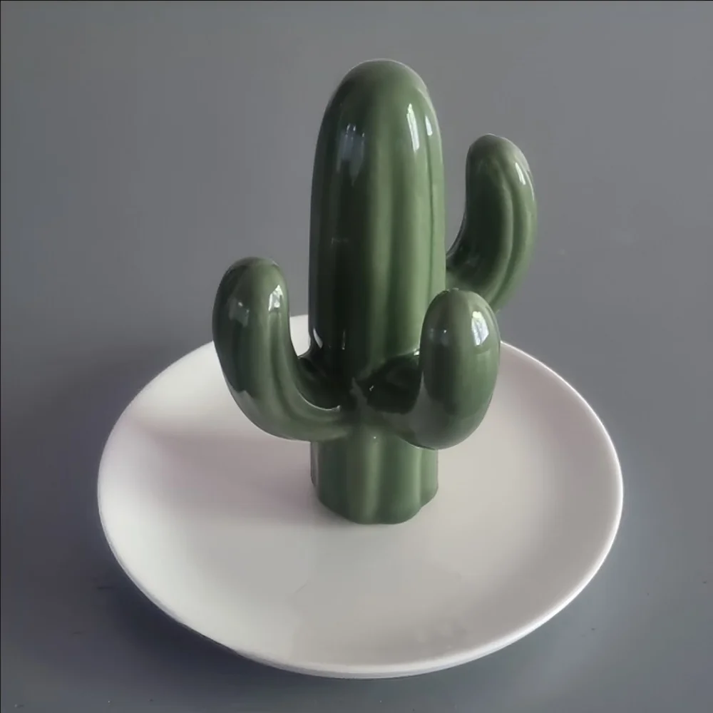 Michaels Green Cactus Jewelry Organizer